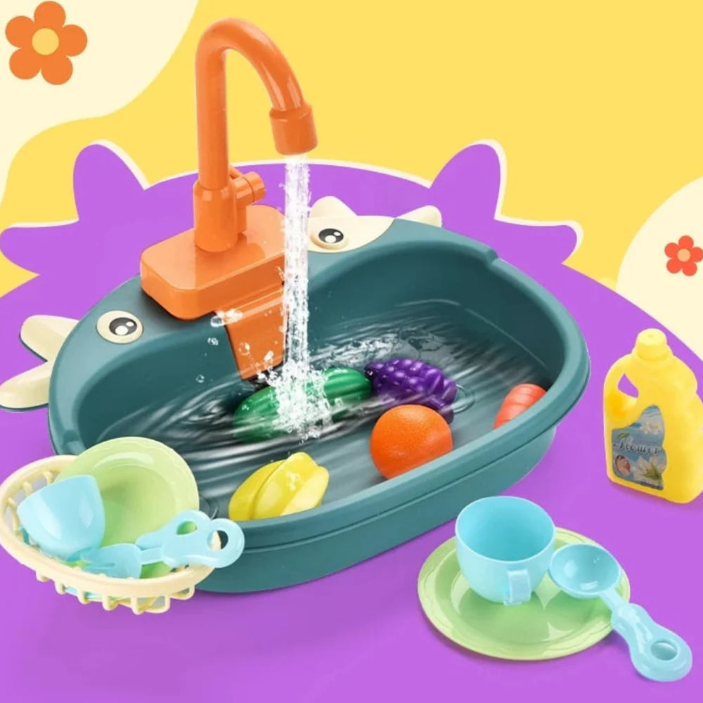 Electric Children’s Kitchen Sink Set + Free Gift