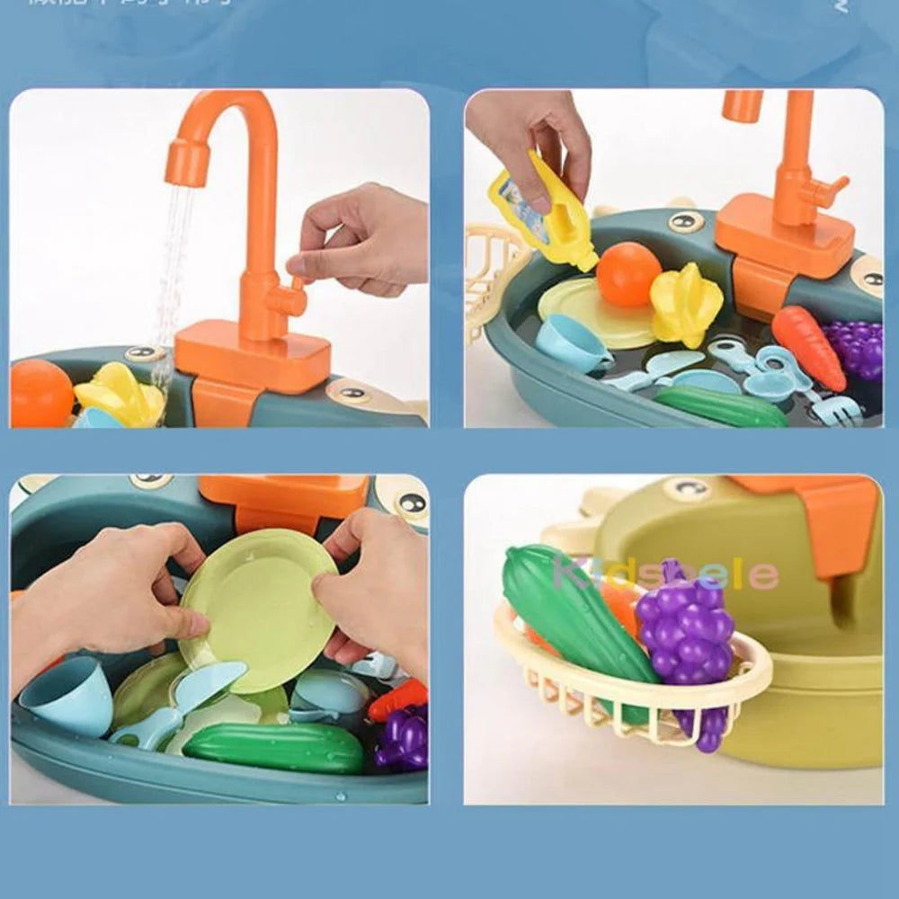 Electric Children’s Kitchen Sink Set + Free Gift