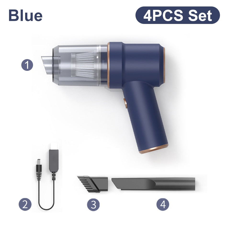 Portable Car Vacuum Cleaner Wireless Charging