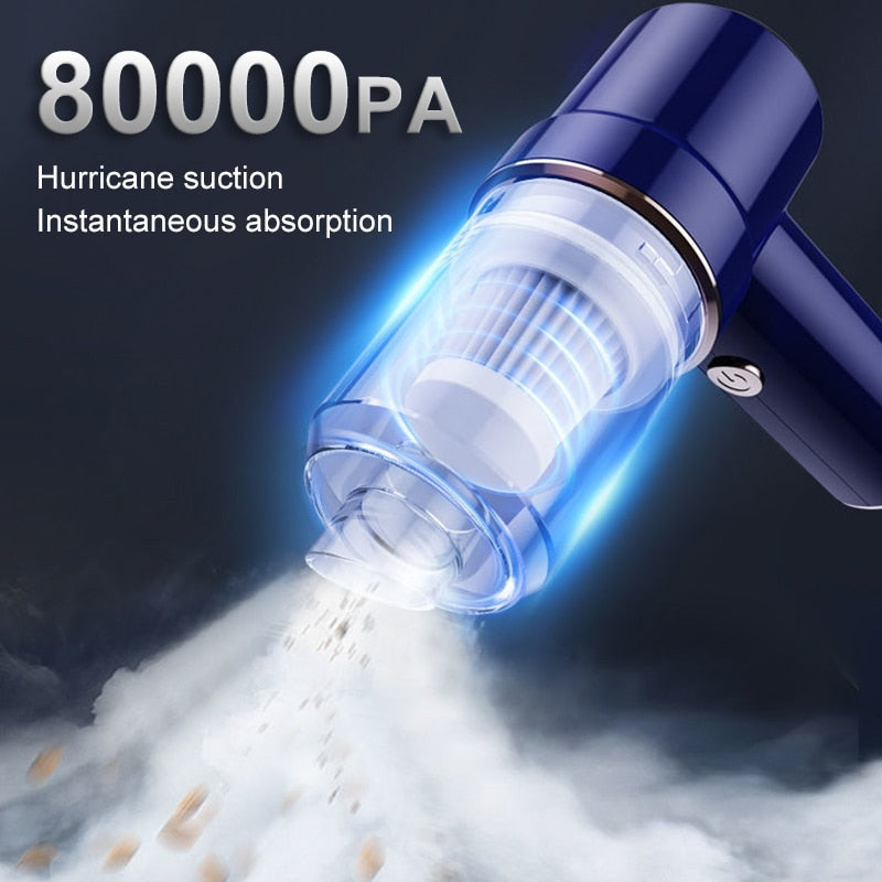Portable Car Vacuum Cleaner Wireless Charging